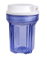 透明滤瓶 滤瓶滤壳 前置滤筒 蓝色滤瓶